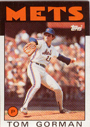 1986 Topps Baseball Cards      414     Tom Gorman